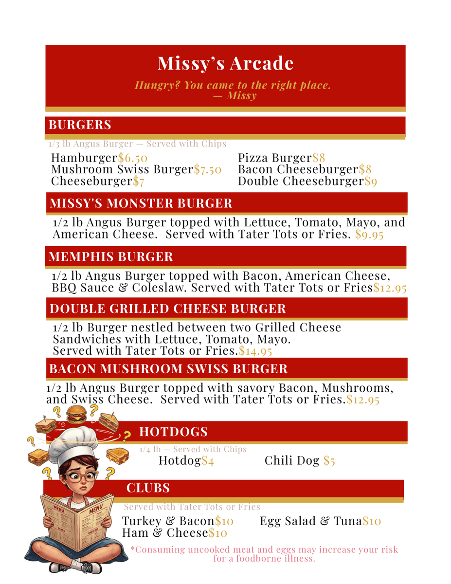 Lunch menu page 2