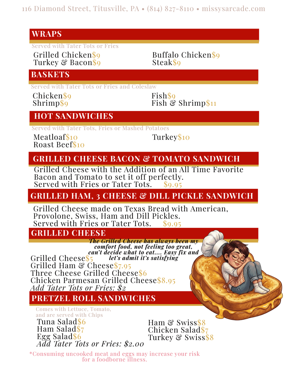 Lunch menu page 3