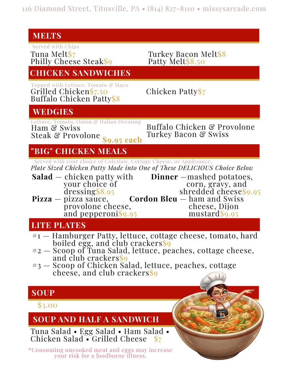 Lunch menu page 5